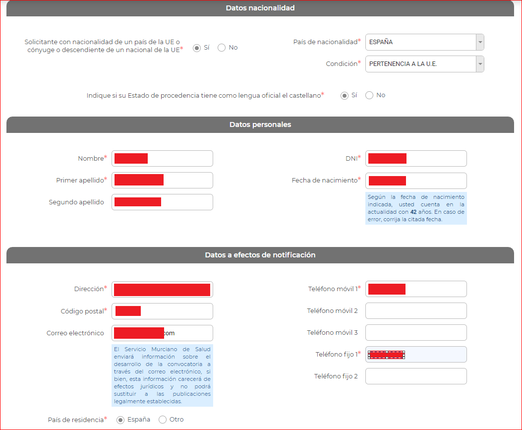 Gu A Inscripci N En Procesos Selectivos Del Servicio Murciano De