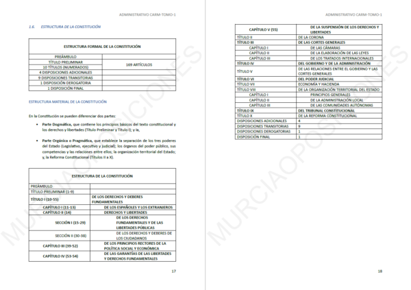 TEMARIO CUERPO ADMINISTRATIVO CARM 2025 [TOMO I] + LIBRO DE TESTS [TOMO I] +ACTUALIZACIONES (formato PDF) - Imagen 3