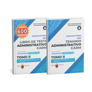 Inicio - Temarios y tests oposiciones CARM 3 imagen ADMINISTRATIVO Y TEST CARM 2025 TOMO II para ficha